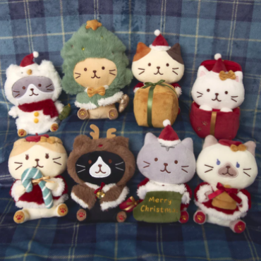 ふくふくにゃんこ クリスマスおすわりマスコット