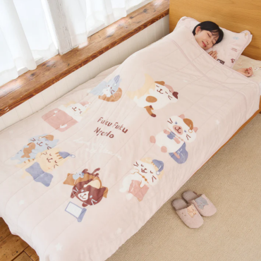 【SALE】ふくふくにゃんこ あったか足ポカ毛布