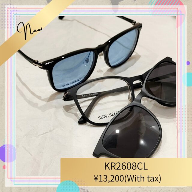 鮮やかなブルーが印象的！クリップタイプのサングラス　SUN SELECT