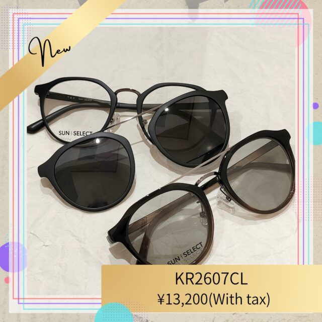 マグネット式クリップをカチッと装着するだけで、瞬時にサングラスに変身！