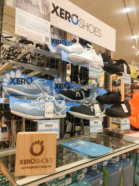 素足感覚の履き心地♪　XERO SHOES　取り扱いあります。
