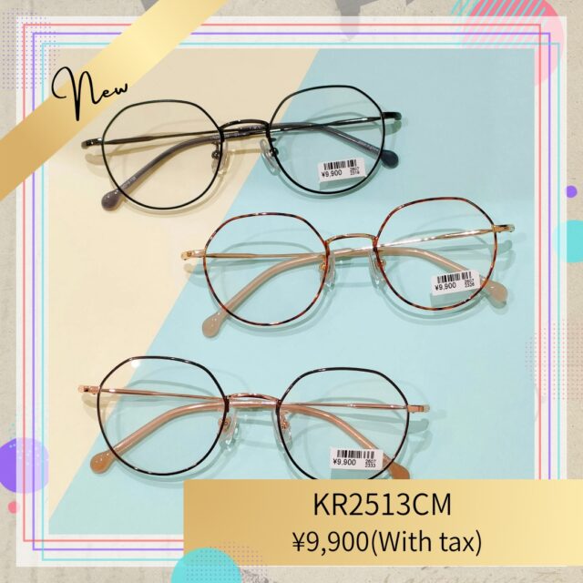 細身でスタイリッシュなメタルフレーム。トレンド感のあるクラウンパントは伊達メガネにもピッタリ