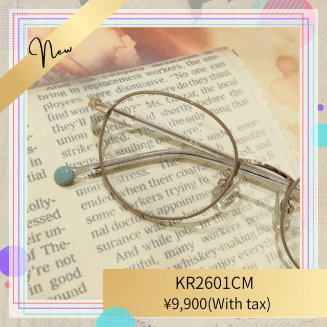 クラシカルで可愛いデザインのメタルフレーム