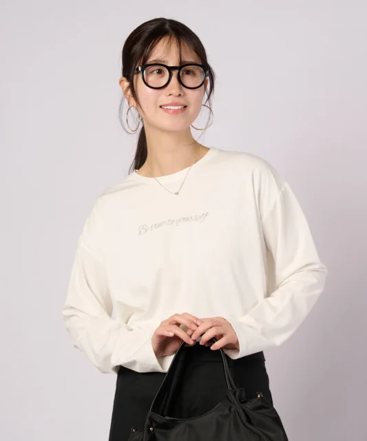 【 発泡ロゴ ロングスリーブTシャツ 】