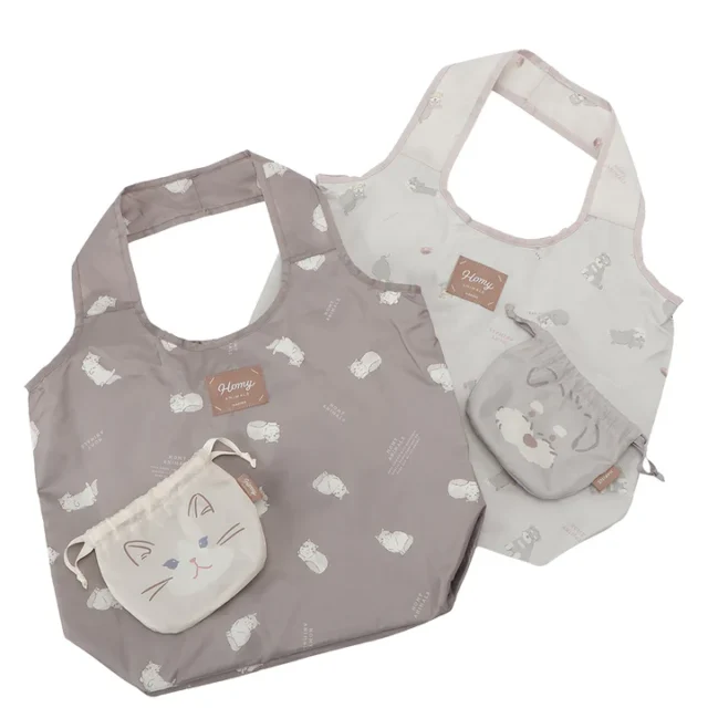 アニマル ポーチ付き保冷保温エコバッグ