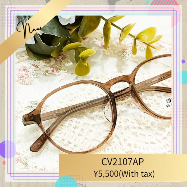 人気のクラウンパントのアセテートフレーム！