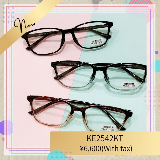 シンプルで使いやすいスクエアタイプのメガネフレーム