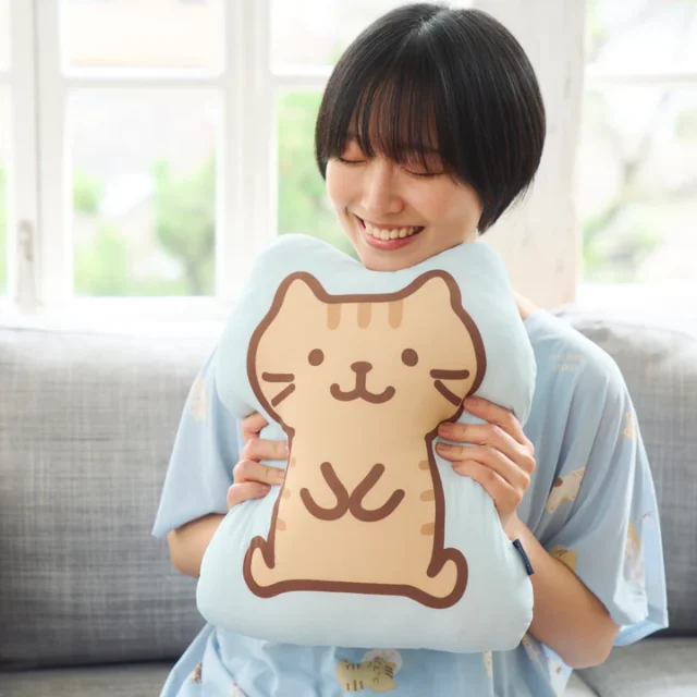 ふくふくにゃんこ ひんやりもっちりクッション