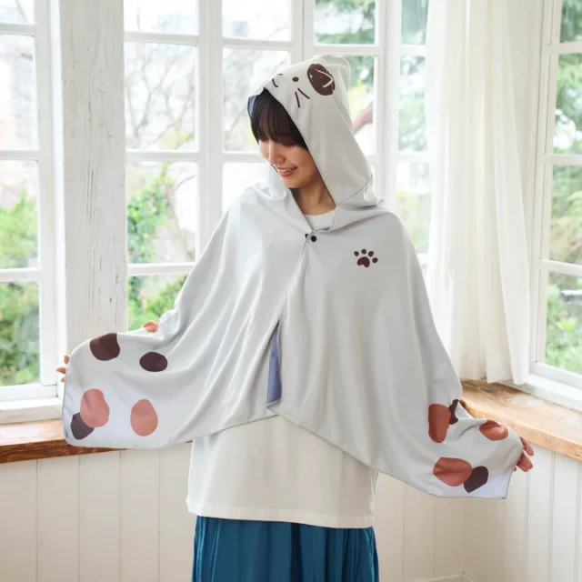 ふくふくにゃんこ クールメーカー 冷却 ポンチョ