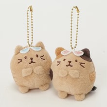 【NEW】ふくふくにゃんこ 　マスコットＳキーホルダー　ひやけ