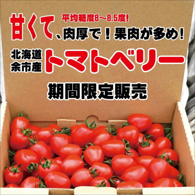 お待たせしました！今季初入荷『トマトベリー』🍅