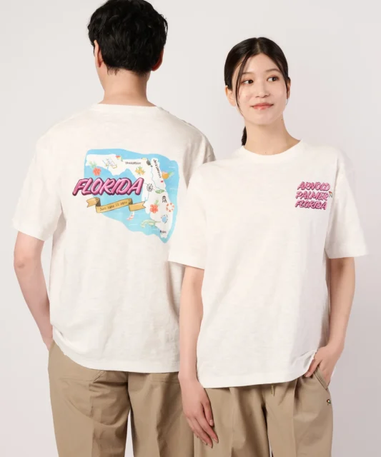 【 シェア　アロハモチーフTシャツ 】