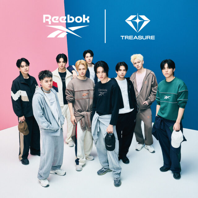 9/16(水)発売　グローバルボーイズグループ『TREASURE』をビジュアルに起用した「Reebok」の新コレクションが登場。